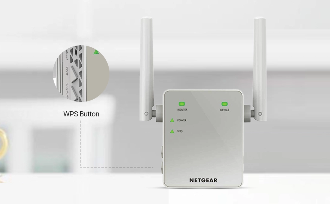 WPS Button Method To Setup Netgear Extender